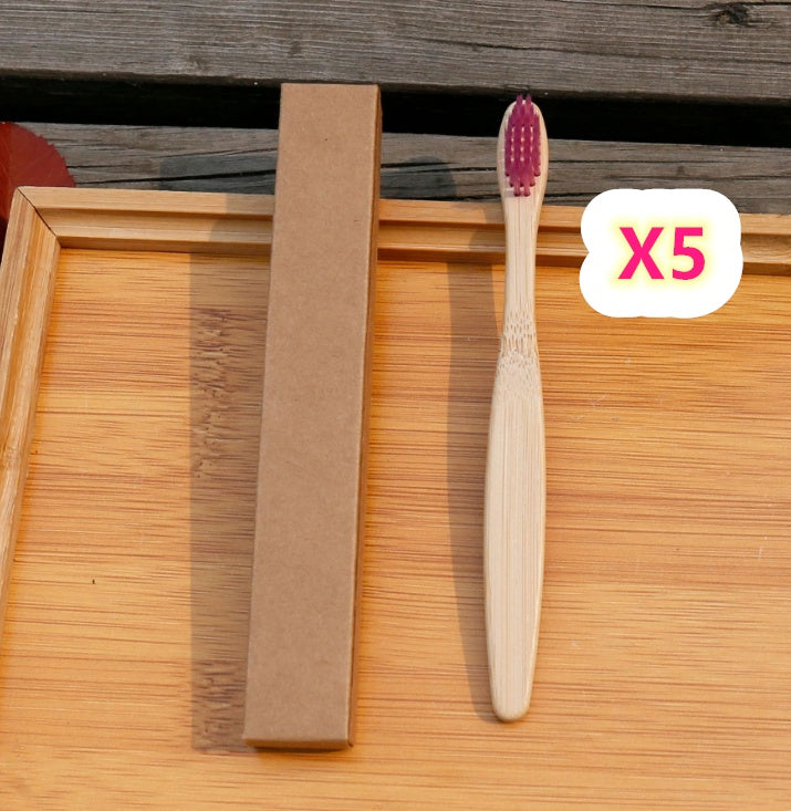 Bamboo Toothbrush with Soft Bristles - 100% Biodegradable & Eco-Friendly