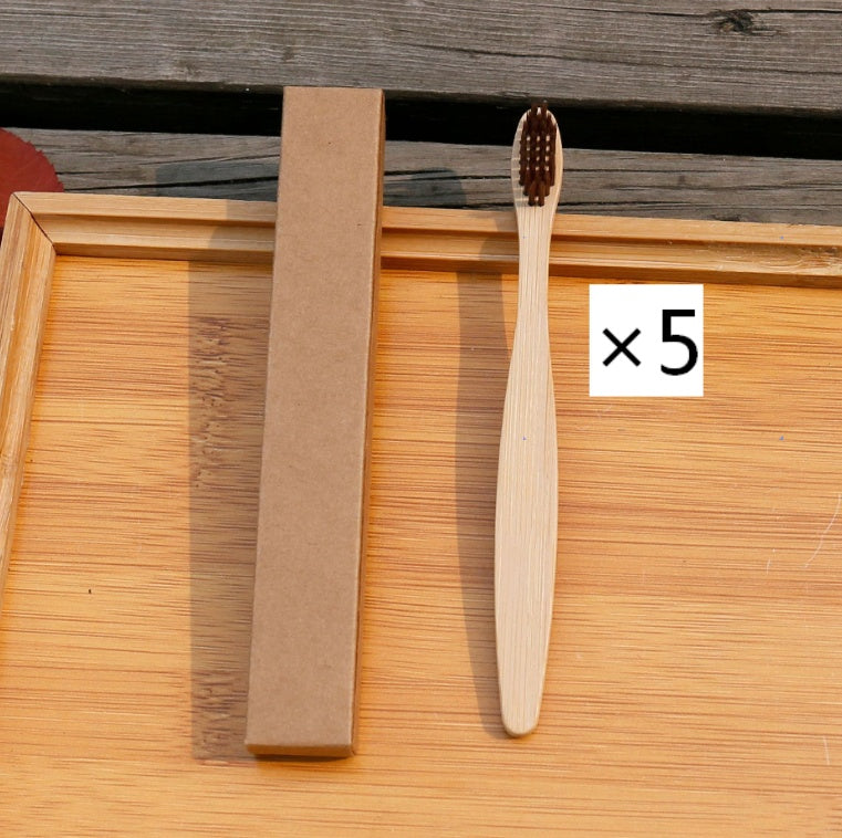 Bamboo Toothbrush with Soft Bristles - 100% Biodegradable & Eco-Friendly