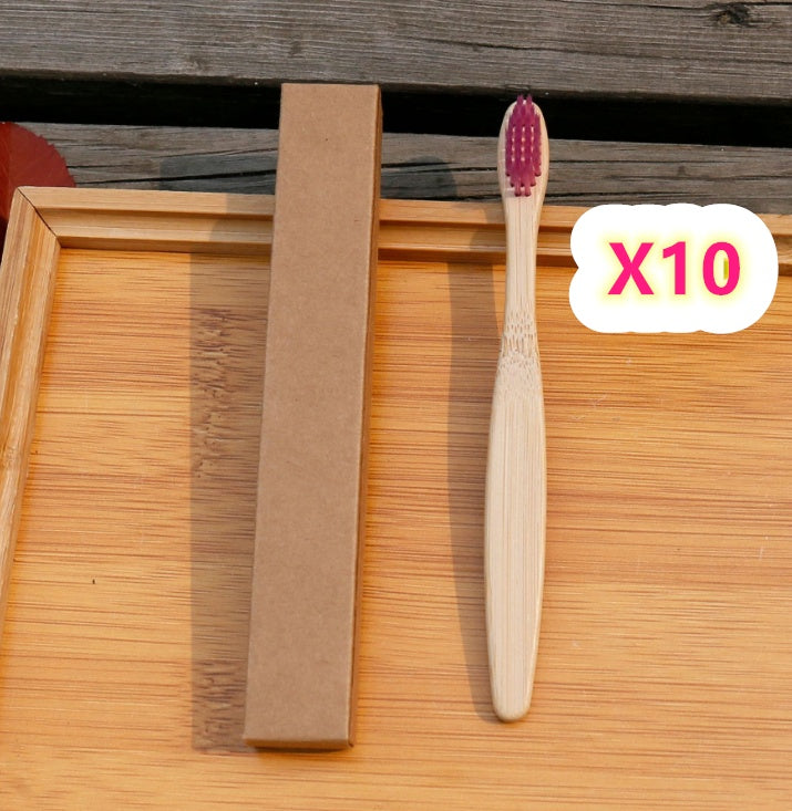 Bamboo Toothbrush with Soft Bristles - 100% Biodegradable & Eco-Friendly