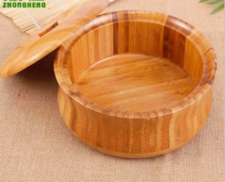 Natural Bamboo Serving Bowl - Eco-Friendly Wooden Dinnerware