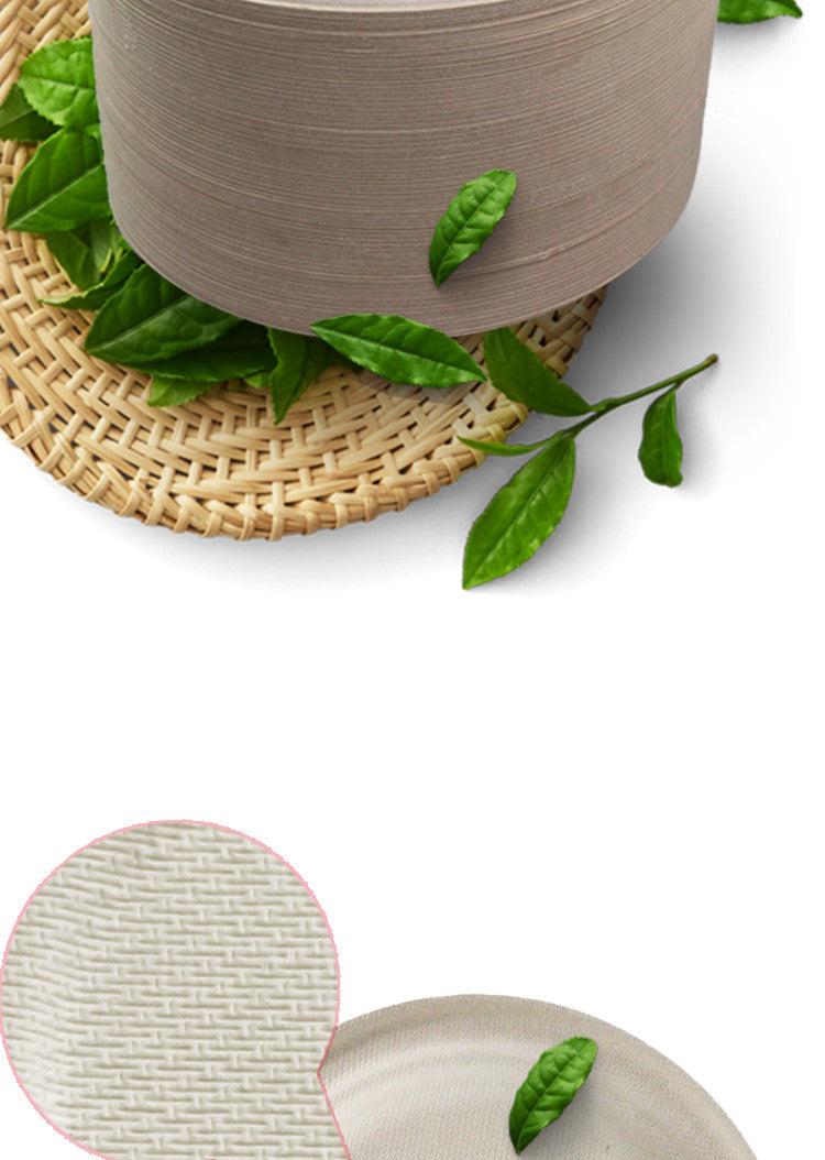 Eco-Friendly Thickened Paper Plates - Biodegradable BBQ & Party Plates