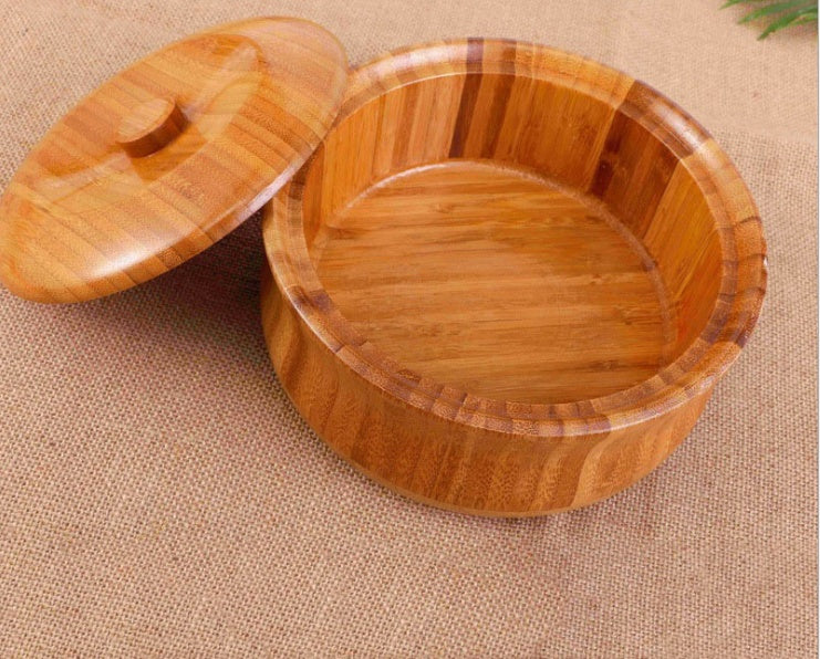 Natural Bamboo Serving Bowl - Eco-Friendly Wooden Dinnerware
