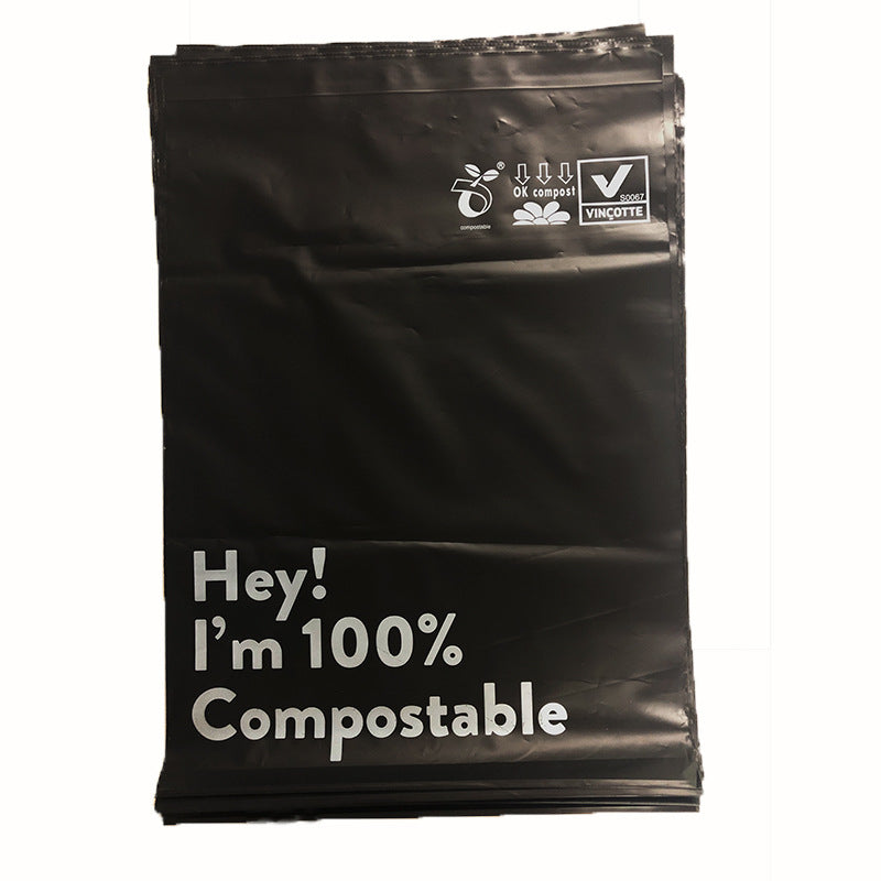 Biodegradable Black Ziplock Bags - Eco-Friendly Compostable Packaging Bags