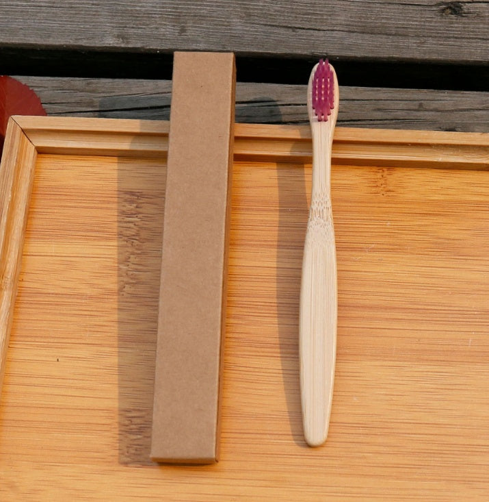 Bamboo Toothbrush with Soft Bristles - 100% Biodegradable & Eco-Friendly