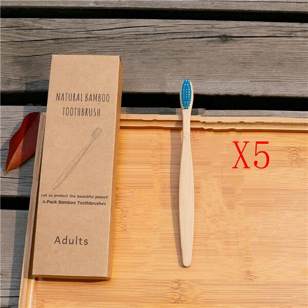 Bamboo Toothbrush with Soft Bristles - 100% Biodegradable & Eco-Friendly