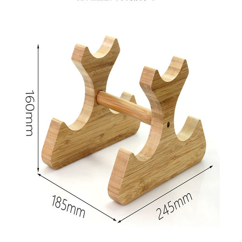 Bamboo Wine Rack - Natural Wood Bottle Holder