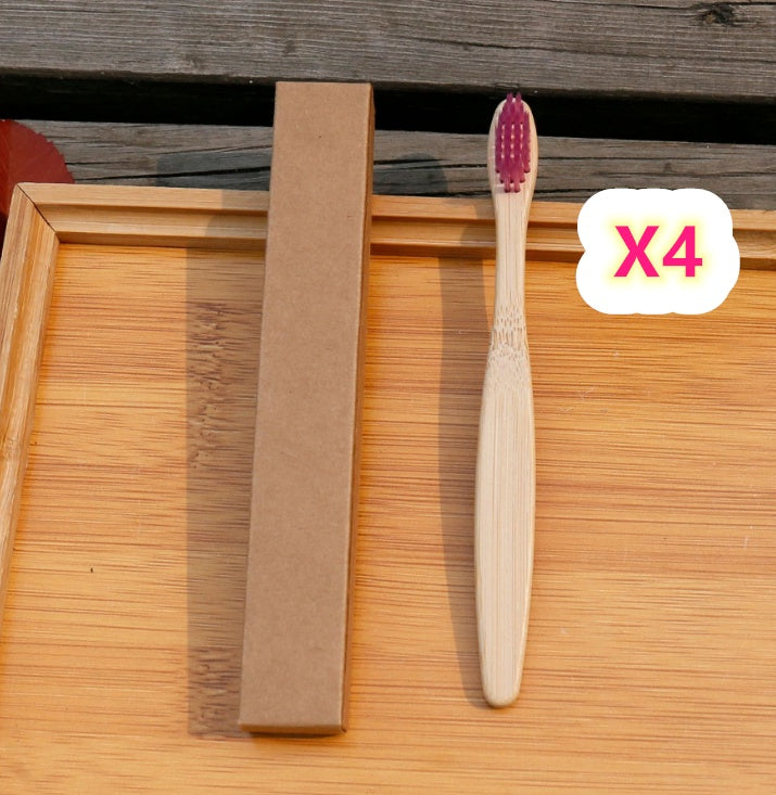 Bamboo Toothbrush with Soft Bristles - 100% Biodegradable & Eco-Friendly