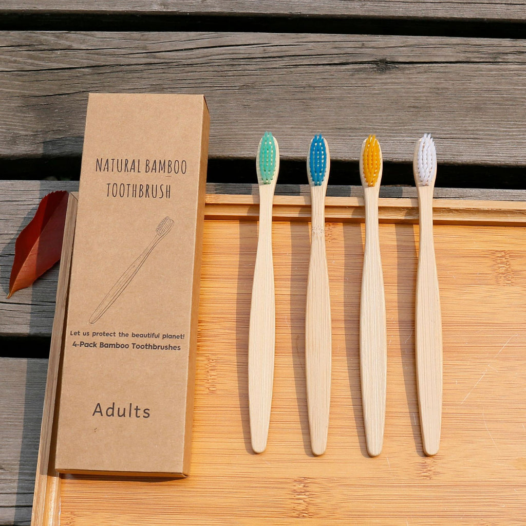 Bamboo Toothbrush with Soft Bristles - 100% Biodegradable & Eco-Friendly