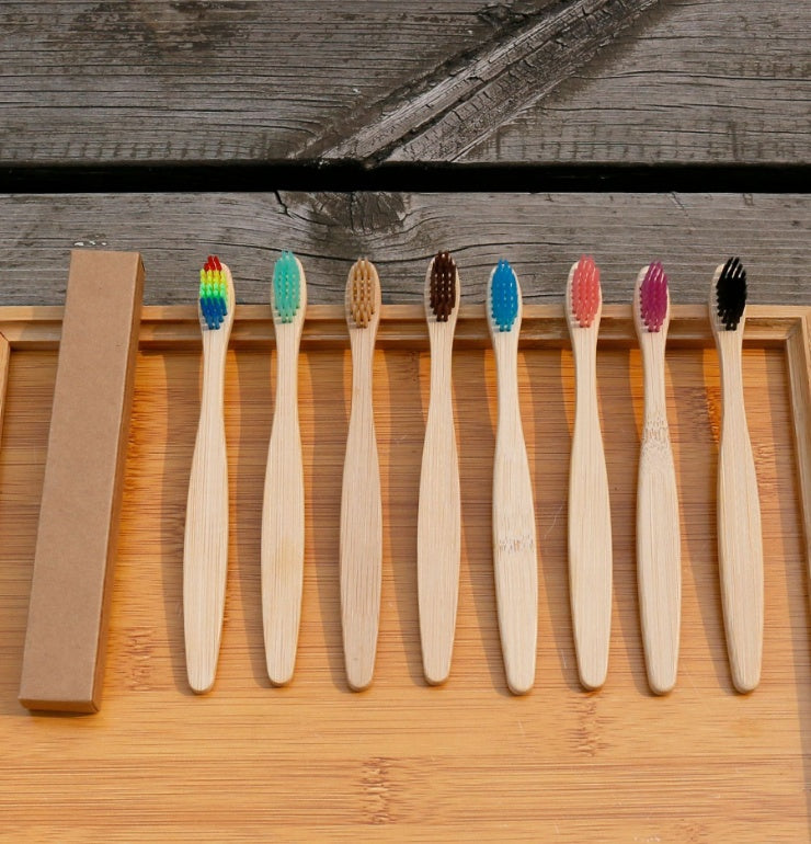 Bamboo Toothbrush with Soft Bristles - 100% Biodegradable & Eco-Friendly