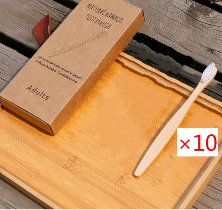 Bamboo Toothbrush with Soft Bristles - 100% Biodegradable & Eco-Friendly