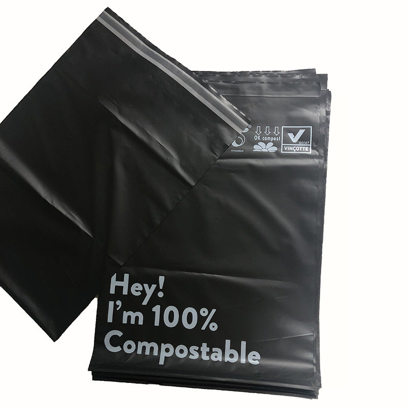 Biodegradable Black Ziplock Bags - Eco-Friendly Compostable Packaging Bags