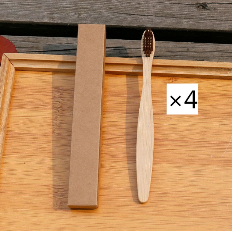 Bamboo Toothbrush with Soft Bristles - 100% Biodegradable & Eco-Friendly