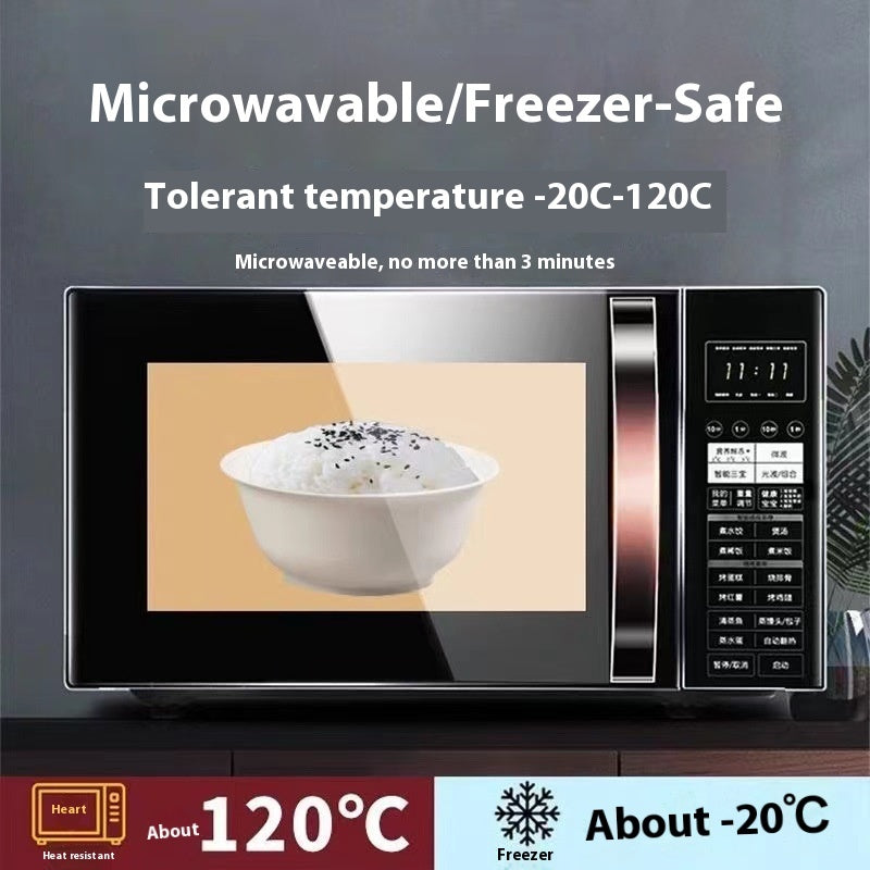 Biodegradable Rice Husk Tableware Set - Eco-Friendly Disposable Dinnerware for 10