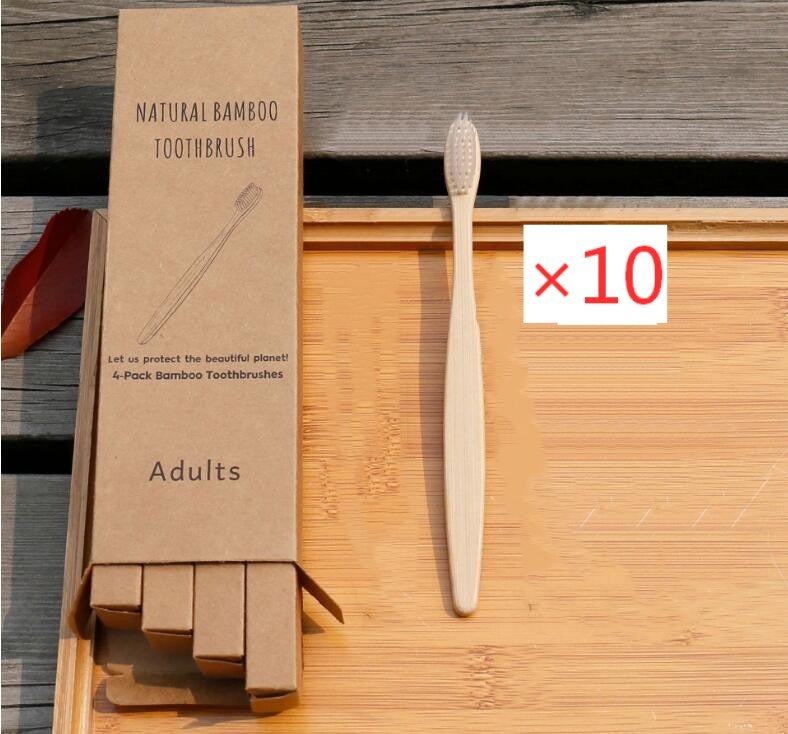 Bamboo Toothbrush with Soft Bristles - 100% Biodegradable & Eco-Friendly