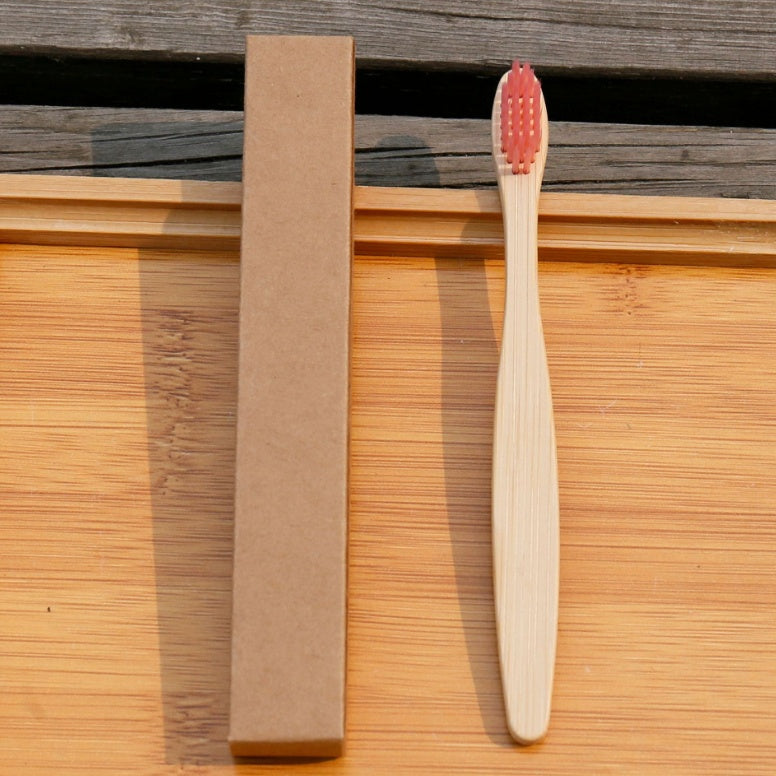 Bamboo Toothbrush with Soft Bristles - 100% Biodegradable & Eco-Friendly